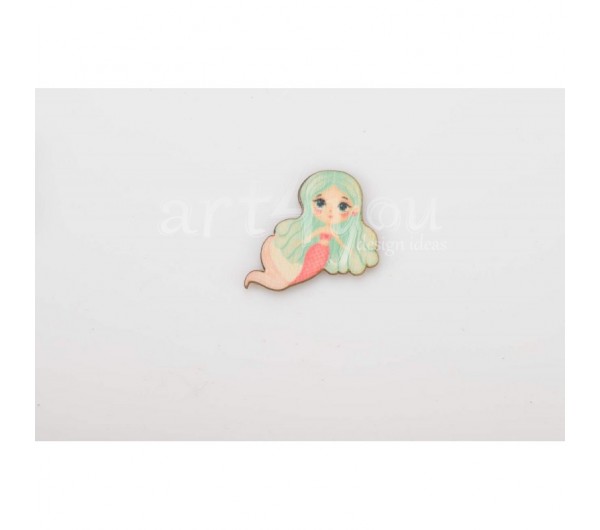 Ξύλινη Γοργόνα 10τμχ